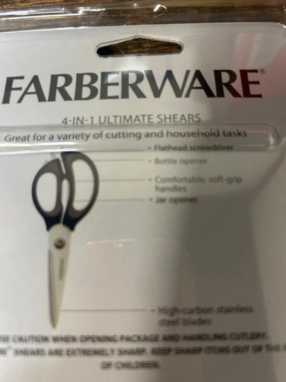 Farberware Classic 4-In-1 Ultimate Shears Blue Multi-Purpose Kitchen Scissors
